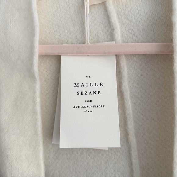 Sezane White and Navy Striped Sweater - Picture 7 of 8